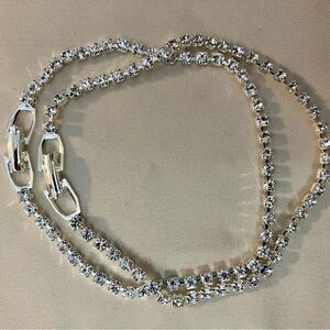 Swarovski Crystal Tennis Bracelets - Silver Tone